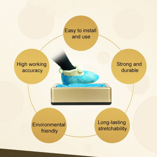 Eco Care Automatic Shoe Cover Dispenser – Gold