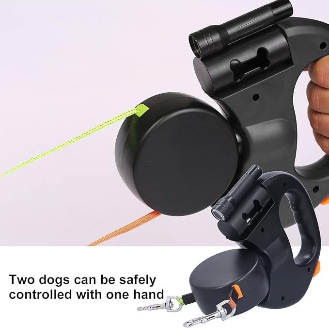 Retractable Dual Dog Leash