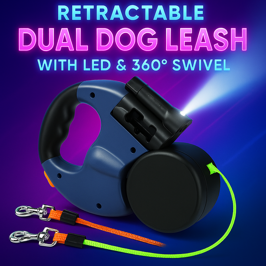 Retractable Dual Dog Leash