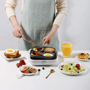 Non-Stick Frying Pan with 4 Hole